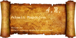 Adamis Magdolna névjegykártya